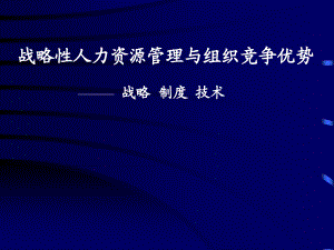 關于人事的SWTO分析