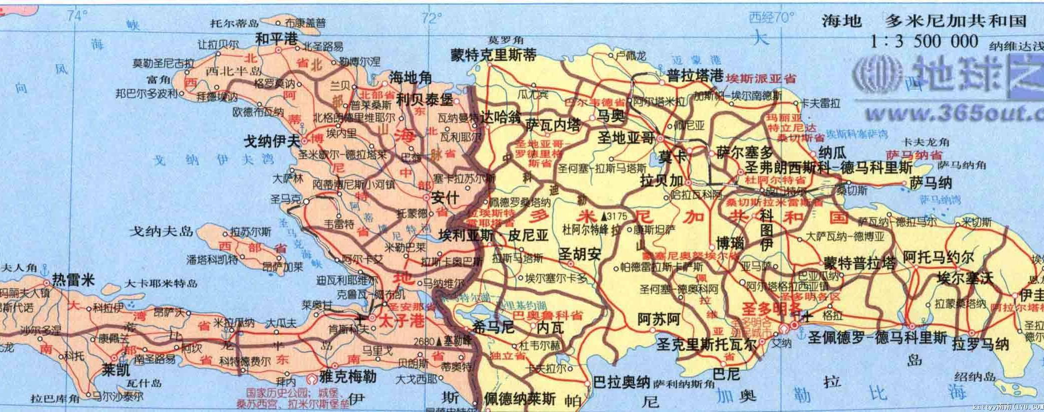 海地地理位置優越_海地地理位置_海地在地圖中的位置