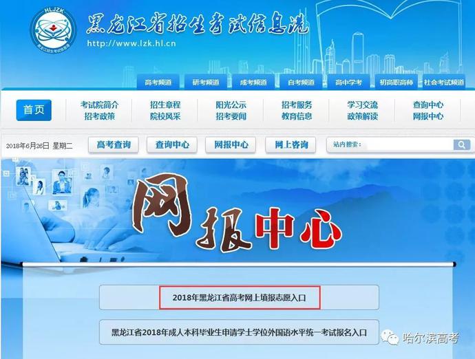 志愿填報系統網頁_填報志愿系統網址_網上志愿填報系統