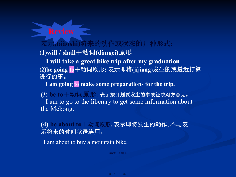 表將來的語法__現在進行表將來的用法