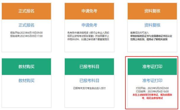 銀行從業準考證打印入口_2021銀行從業資格證打印_銀行從業證書打印時間