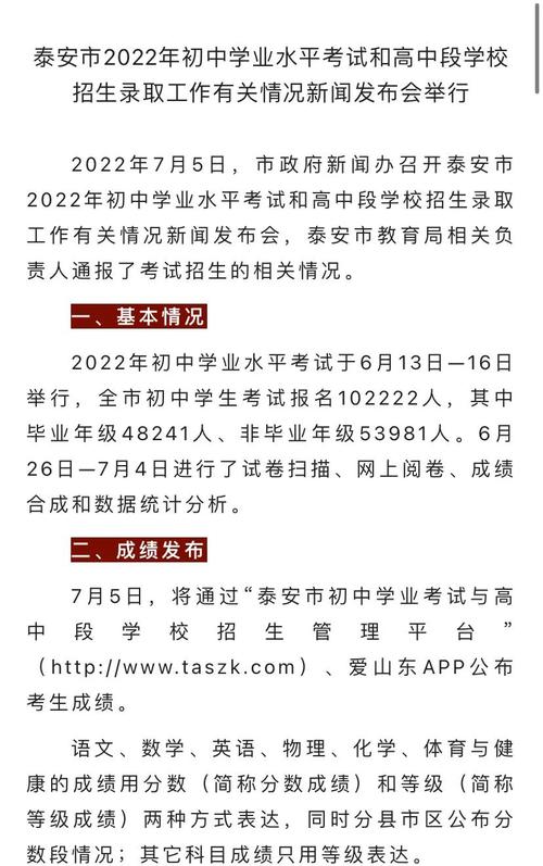 山東泰安中考成績(jī)查詢_泰安市2021初中學(xué)業(yè)考試成績(jī)發(fā)布_泰安市高中段學(xué)校招生錄取工作