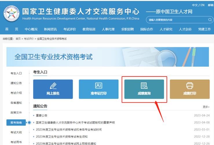 醫師資格考試成績查詢入口_中國衛生人才網成績查詢方法_中國人才衛生網查成績