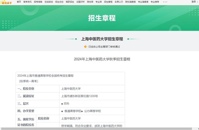 上海中醫藥大學分數線_上海中醫藥大學招生簡章_上海中醫藥大學錄取規則