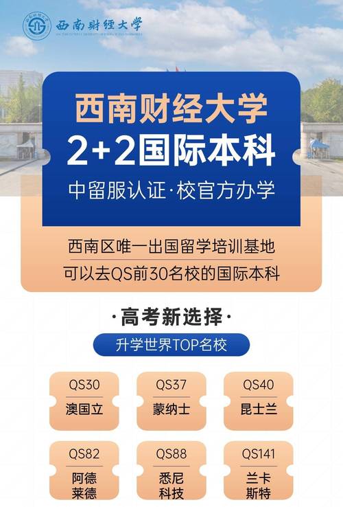 西南財經大學2+2國際本科項目_西南財經大學2020錄取分數線_非高考上世界名校