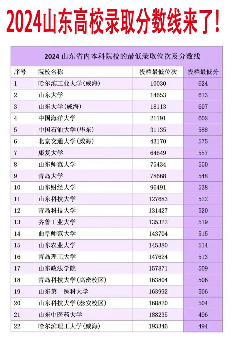2024年山東大學生錄取分數線（所有專業分數線一覽表公布）_2024年山東大學最低錄取分數線_山東中醫藥大學最低錄取分數線