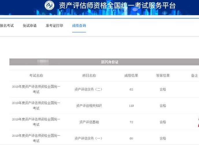 2020資產評估師考試成績查詢步驟_計算機成績查詢入口官網2020_2020年資產評估師考試成績查詢入口