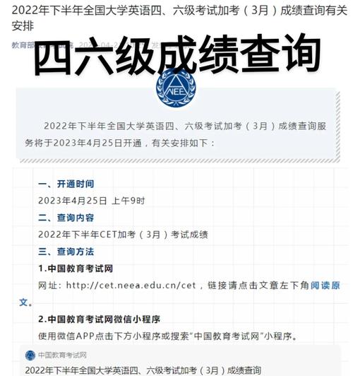 四六級成績查詢官網入口_英語四六級考試成績公布時間2022_2022年12月四六級成績查詢時間